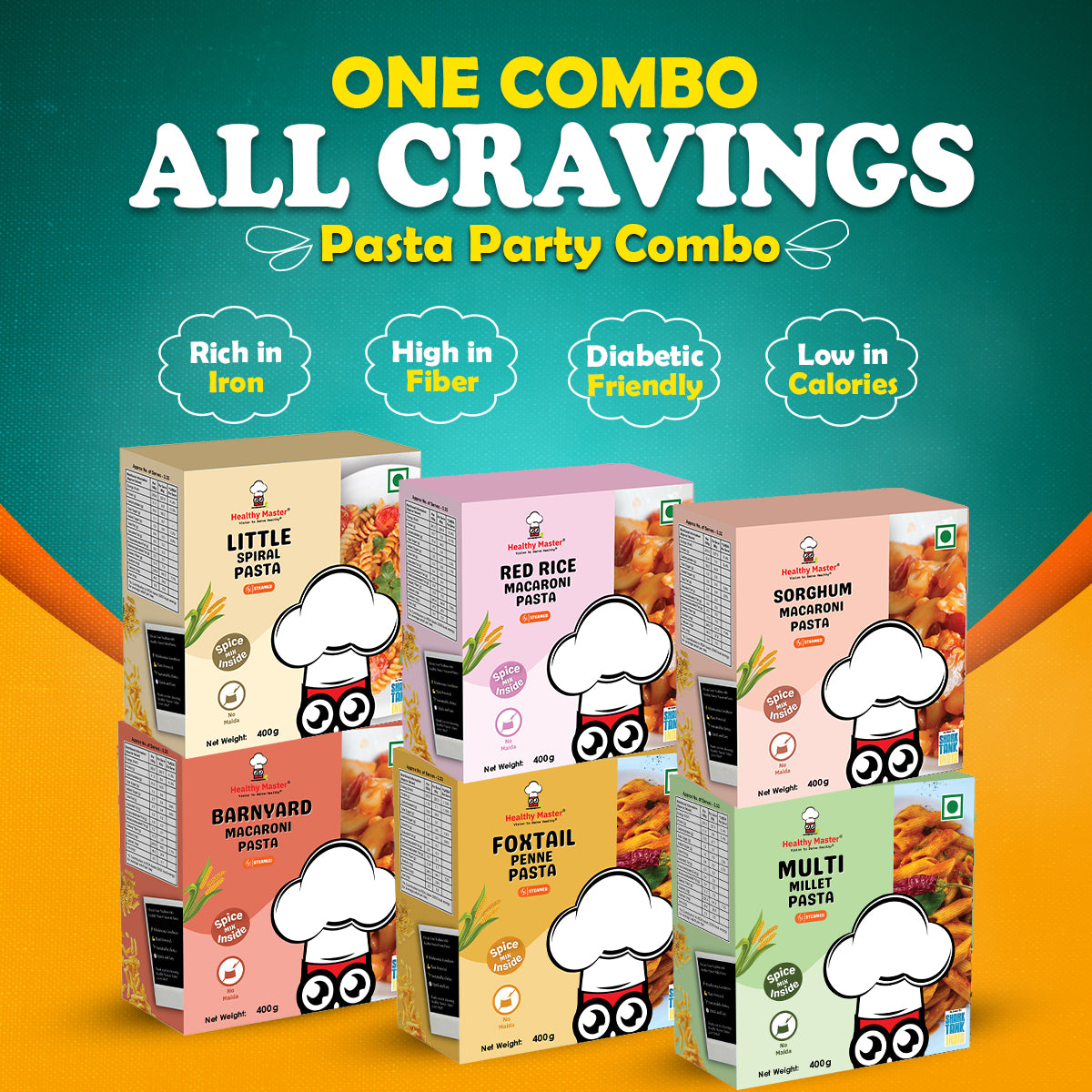 Healthy Pasta Combo - Millet Based